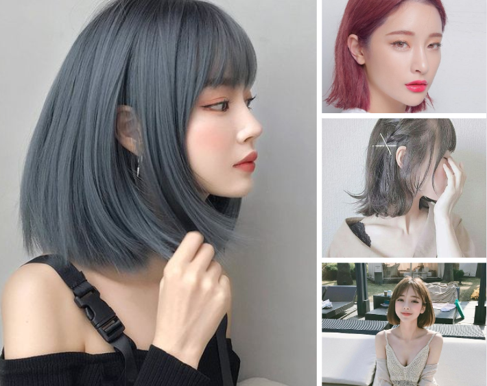 Top 10+ mẫu tóc nhuộm màu xám đen đẹp Hot