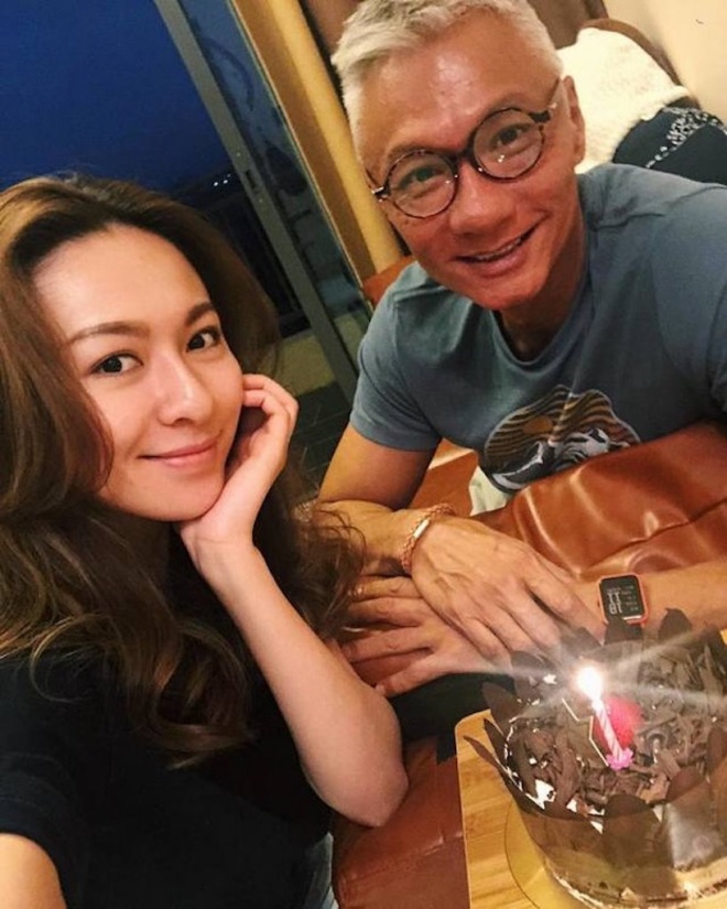 Hình ảnh Lâm Tuấn Hiền bên con gái.