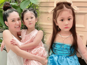 Con gái Đoàn Di Băng được mời quảng cáo giá nửa tỷ, 6 tuổi tập tành làm tóc mây điệu đà