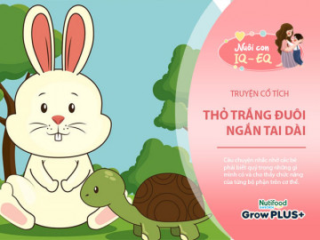 Truyện cổ tích: Thỏ trắng đuôi ngắn tai dài