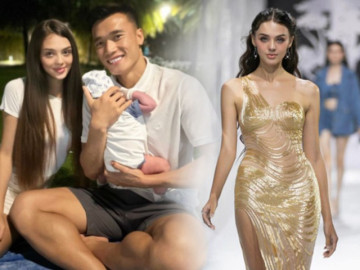 Mới sinh 5 tháng, vợ Tây của Bùi Tiến Dũng đã để con ở nhà đi công tác, chồng phản ứng bất ngờ