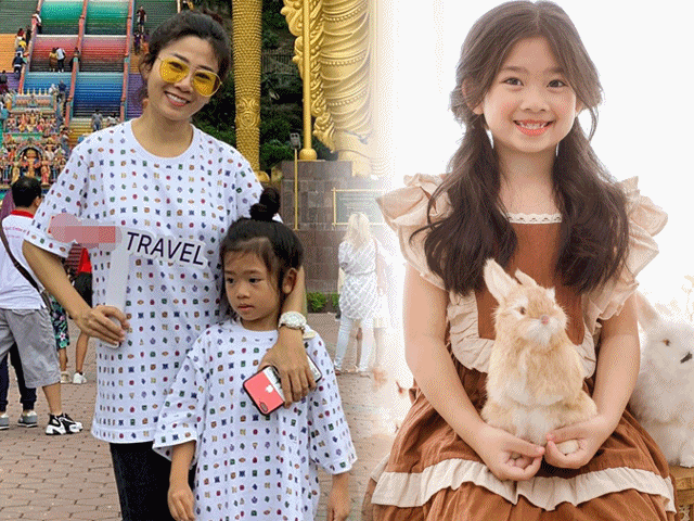 Con gái cố diễn viên Mai Phương chưa được đoàn tụ bố, 9 tuổi lớn phổng phao, ăn mặc khác trước