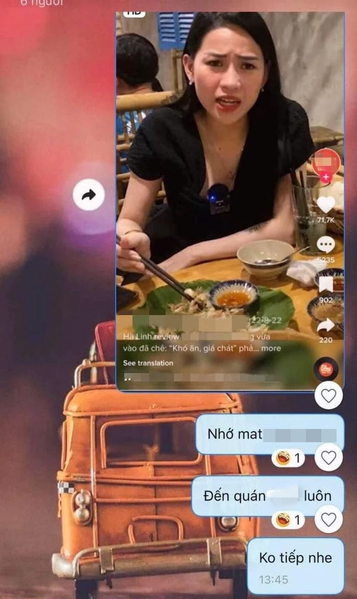 Nhiều quán ăn tuyên bố cấm cửa chiến thần review Võ Hà Linh
