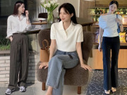 Thời trang - 3 kiểu quần ống rộng “giấu nhẹm” nhược điểm bắp chân to, chân vòng kiềng cho hội U30 - U40