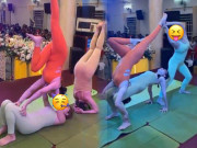 Làm đẹp - Đà Nẵng có 1-0-2: Chị em yoga "tràn" vào đám cưới, khoe dáng thon, kịch tính như diễn xiếc