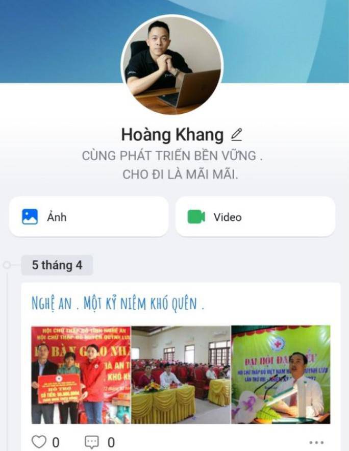 Tài khoản Zalo kết bạn và sau đó thực hiện hành vi lừa tiền của chị Nga.