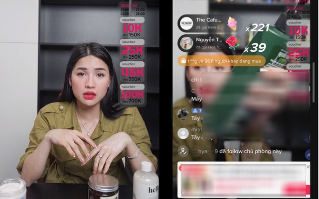 Không chỉ là một chiến thần review với những lời nhận xét thẳng thắn về những sản phẩm và dịch vụ, thời gian gần đây, Võ Hà Linh còn trở thành chiến thần livestream khi chốt đơn số lượng khủng trên các nền tảng thương mại điện tử.