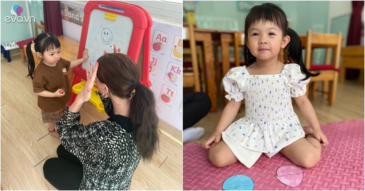 View - Con gái Cường Đôla đi học mẫu giáo ngoan nhưng nhìn 1 bức ảnh bé ngồi, hội mẹ bỉm lo lắng dặn dò
