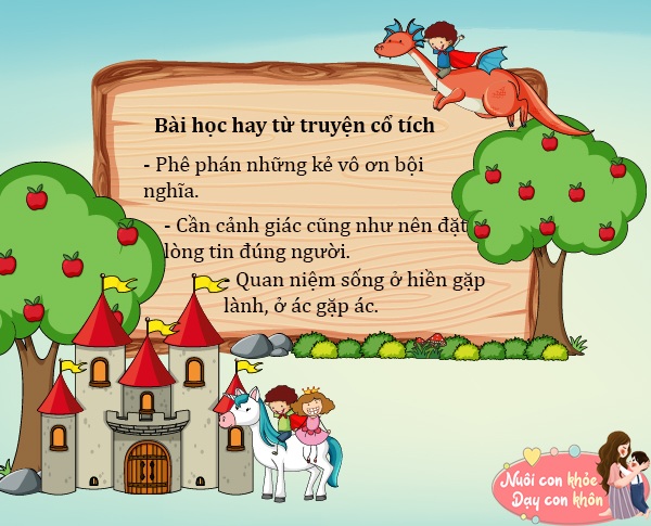 Câu chuyện phê phán những kẻ vô ơn bội nghĩa, cần cảnh giác cũng như nên đặt lòng tin đúng người.