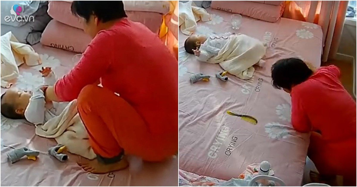 View - Xem camera thấy bà nội để mặc cháu khóc, mẹ bỉm đòi để bà về quê nhưng liền câm nín khi tua lại