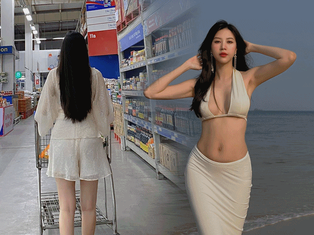 Thời trang - Hotgirl hàng không U35 "cưa sừng làm nghé", diện đồ xuyên thấu, soi chẳng thấy nội y