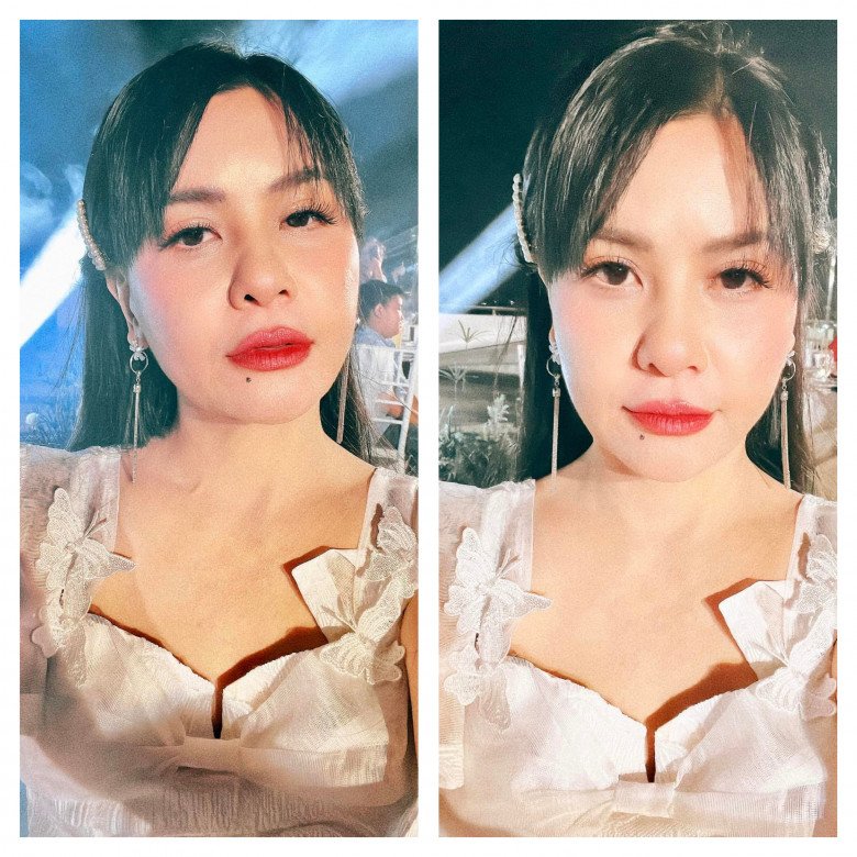 ​​​​​​Cô Cát giờ luôn chỉn chu về ngoại hình. Không chỉ  lựa chọn trang phục ấn tượng, bà mẹ đơn thân giờ cũng đầu tư những layout make-up chỉn chu.