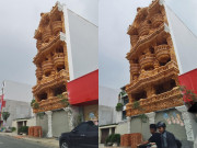 Biệt thự vô cùng độc lạ ở Bình Dương: Chạm trổ kín mặt tiền, kiến trúc độc đáo nhưng nhiều người thắc mắc lau dọn kiểu gì?