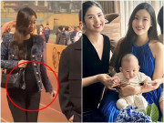 Làm mẹ - Hoa hậu nghèo nhất Việt Nam Đỗ Mỹ Linh bế một bé trai rất tinh tế, ra dáng mẹ bỉm hào môn