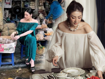 Danh tính mỹ nhân phố cổ bán canh bóng bên đường, là lá ngọc cành vàng, hàng hiệu sắm mặc không hết