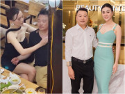 Giải trí - Sao Việt 24h: Phương Oanh ân cần chăm sóc Shark Bình, liên tục cầm khăn lau người khi bạn trai đại gia say xỉn