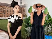 Tăng Thanh Hà biến hình trong 24 giờ, xinh đẹp như Công nương với chiếc đầm hờ hững