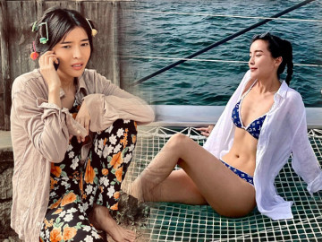 “Gái quê” chiếm sóng VTV, mua nhà 5 tỷ cho mẹ, ngoài đời mặc áo sơmi không cài, khoe trọn bikini