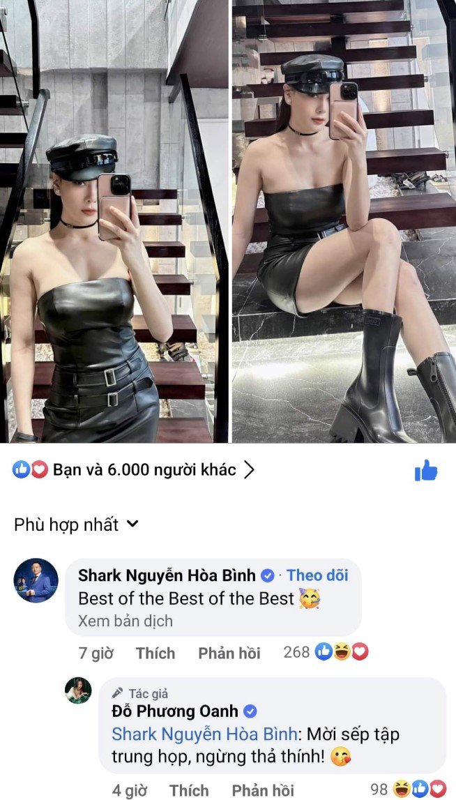 Shark Bình thả thính tình cảm liền bị bạn gái nhắc nhở.