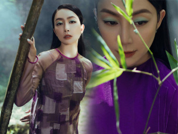 Quốc bảo làng múa Việt Nam tái xuất, khoe vẻ đẹp với tà áo dài mảnh ghép