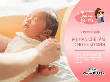 6 trường hợp tắm cho con quá bằng hại con