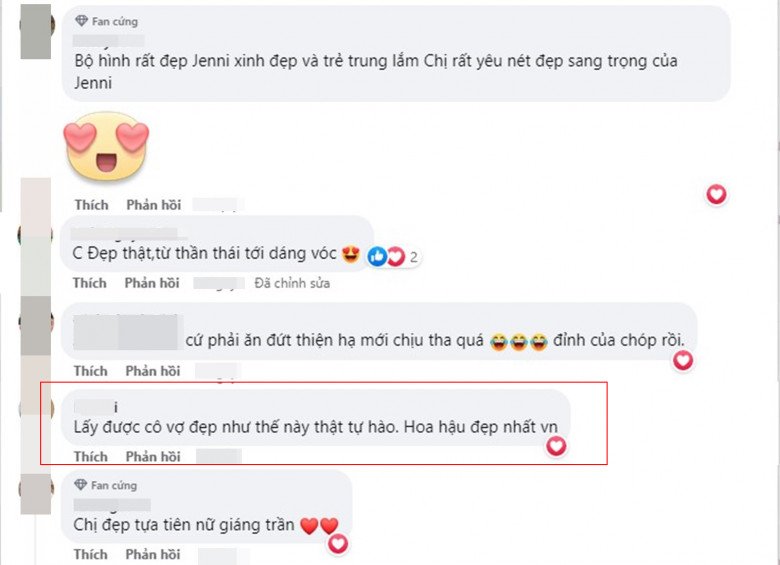 Jennifer Phạm được ví von là Hoa hậu đẹp nhất Việt Nam. Thậm chí, có tài khoản còn nhận định, doanh nhân Đức Hải quả có phúc khi lấy được cô vợ đẹp đáng tự hào.