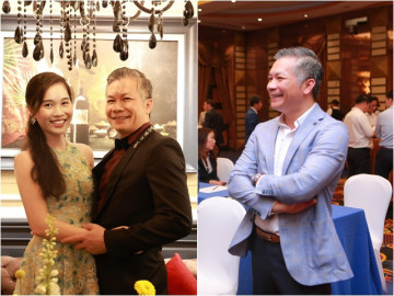 Shark Hưng xuất hiện với mái tóc bạc phơ, vừa quỳ gối xin gia hạn hôn nhân với vợ kém 16 tuổi