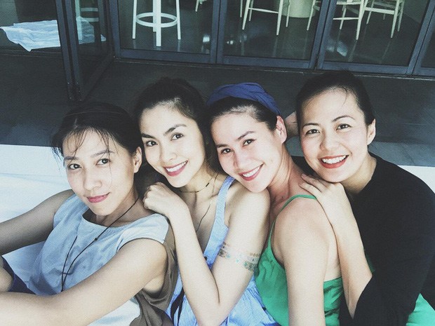 Hội bạn thân đã gắn bó với Tăng Thanh Hà hơn 15 năm.