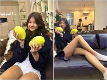 Con gái Trương Ngọc Ánh khoe chân dài vô thực với quần siêu ngắn