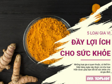 5 loại gia vị mang lại vô vàn lợi ích lớn cho sức khỏe của gia đình