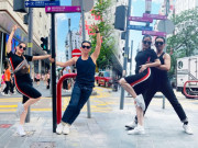 Giải trí - Khánh Thi ôm bụng bầu lớn ở tuổi 41, "nhảy bất chấp" trên phố với Phan Hiển, chồng cũng phải cảm thán