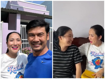Sao Việt 24h: Cát Tường đột nhập cơ ngơi màu tím của Tiết Cương ở Long An, vợ trẻ nam nghệ sĩ lộ diện mộc mạc