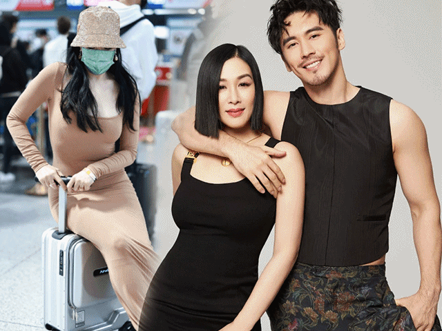 Thời trang - Mỹ nhân gốc Việt lấy chồng kém 12 tuổi đi bay mặc váy "tàng hình", phụ nữ trung niên không dám học theo