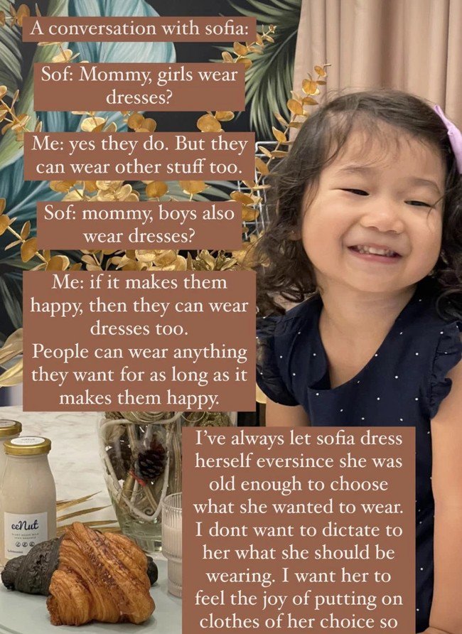 Em chồng Tăng Thanh Hà dạy con cách tự lập qua việc lựa chọn quần áo.