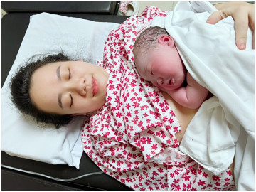 Mẹ bầu vỡ ối ồ ạt hốt hoảng gọi chồng, anh xã ngửi ối tưởng vợ bị... tè dầm