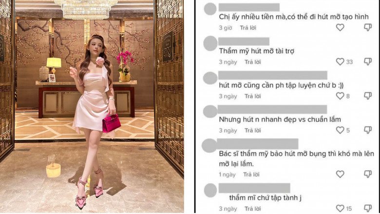 Thậm chí, vóc dáng không chút mỡ thừa của Huyền Baby còn từng bị nghi hút mỡ.