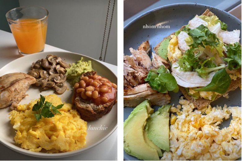 Thu Anh cũng ăn uống khá khoa học. Những bữa ăn của cô thường ít tinh bột nhưng đảm bảo đầy đủ dinh dưỡng với những loại thực phẩm giàu protein và chất béo tự nhiên.