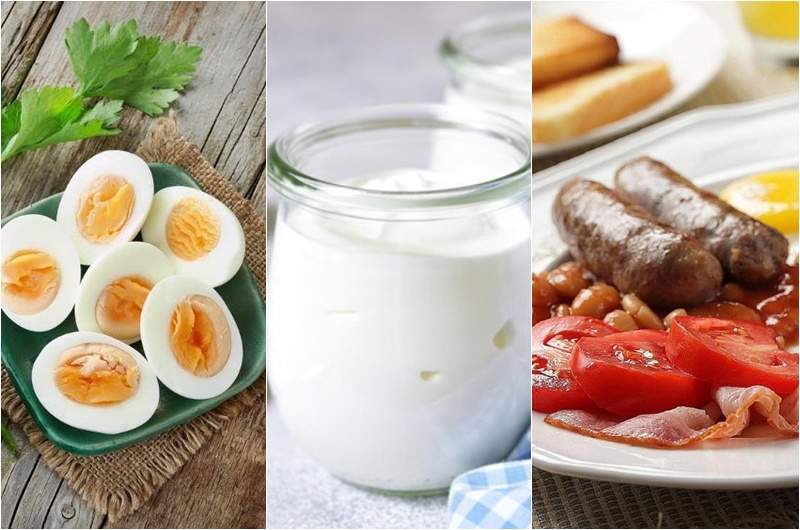 Những thực phẩm trong bữa sáng này đều là nguồn protein chất lượng cao, nhưng lại thiếu carbohydrate khiến cơ thể chỉ có thể huy động protein chất lượng cao để tạo năng lượng. Điều này sẽ "lãng phí" protein chất lượng cao.
