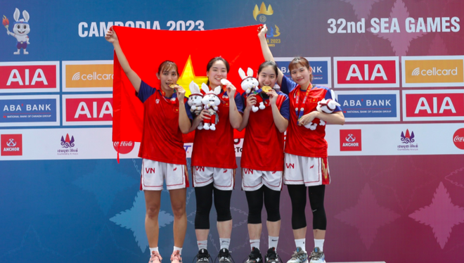 Đội tuyển bóng rổ nữ Việt Nam giành huy chương vàng lịch sử bộ môn bóng rổ tại SEA Games 32