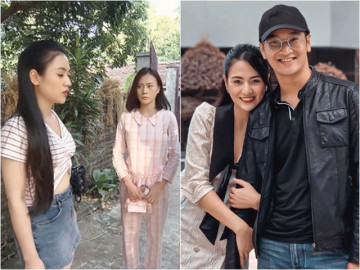 Bạn trai 7 năm cổ vũ em gái Phương Oanh hôn thật hơn, không ngại khi lép vế người yêu