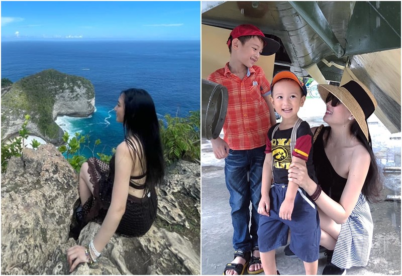 Mỹ nhân Hoa hậu Việt Nam vẫn cập nhật thường xuyên những hình ảnh trên mạng xã hội cá nhân của cô, thỉnh thoảng có hình ảnh của chồng và con.
