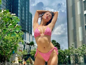 Chân dài quê Nam Định mặc chiếc quần che không xuể siêu vòng 3, nhạy cảm đỏ mắt nhìn