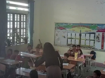 Cô giáo tát vào mặt, dùng thước cứng gõ liên tiếp vào đầu HS lớp 1 và chửi bới: Mày bị mù à, đơ à!!!