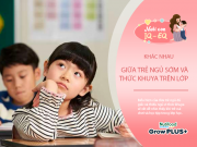 Nuôi con IQ EQ - Đứa trẻ ngủ sớm và thức khuya có sự khác biệt rõ ràng trong lớp học