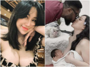 Yêu con - Tiểu thư Hà thành 70 nghìn người theo dõi có con cùng chồng châu Phi, đăng ảnh dùng khăn che ngực cho con bú tuyệt đẹp