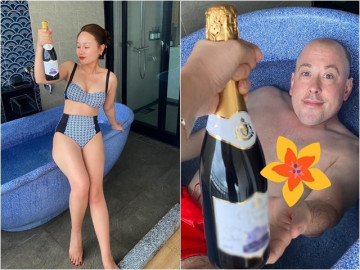 Sao Việt 24h: Vợ cũ Thành Trung khoe ảnh tắm bồn cùng chồng Tây khiến dân tình đỏ mặt