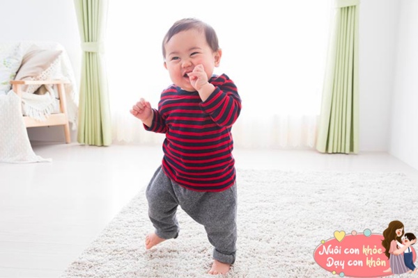 Trẻ phát triển bình thường sẽ biết đi từ 12 tháng đến 15 tháng.