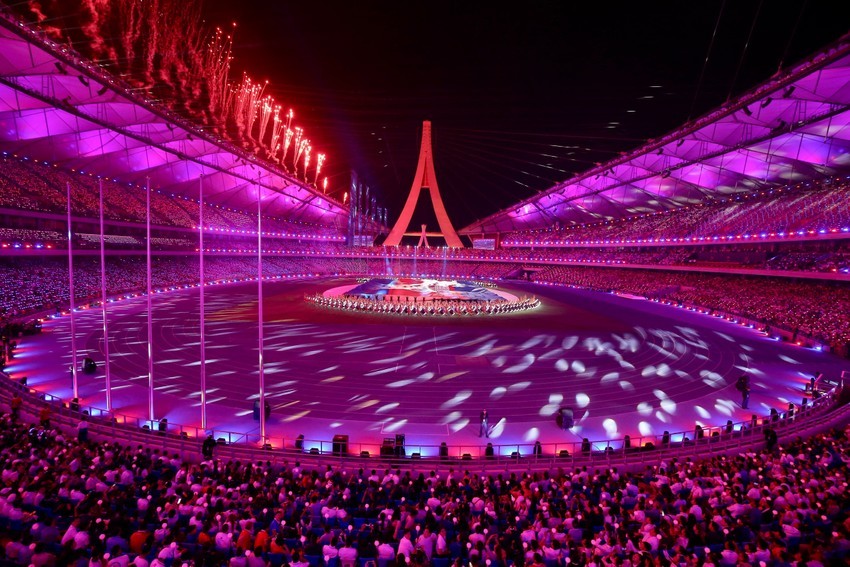 Lễ khai mạc SEA Games 32 được Campuchia tổ chức rất ấn tượng. ẢNH: ANH PHƯƠNG