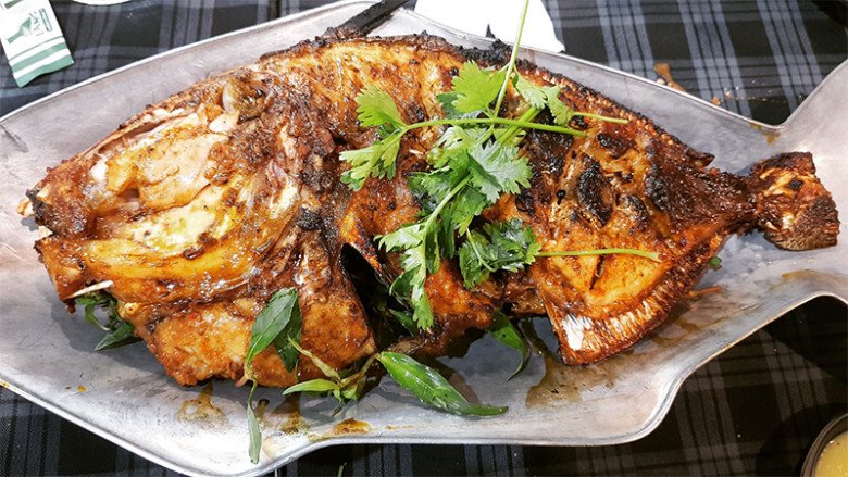 Cá bò giáp nướng vô cùng thơm ngon và hấp dẫn.