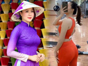 Làm đẹp - Chơi môn "mất kiểm soát cơ mặt", Hồng Diễm có đường cong kinh diễm vẫn khiêm tốn: "Mình còn béo lắm"